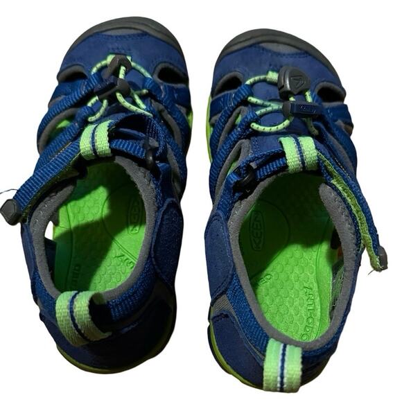 KEEN Kids Blue/green Waterproof Sandals Water Sport Shoes Sz 13 - Picture 3 of 6